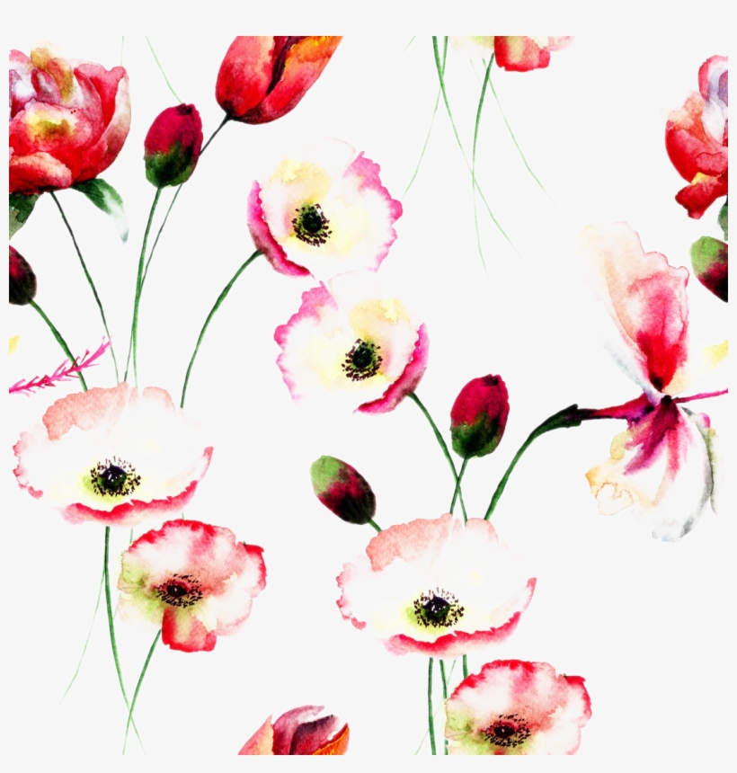 Flowers Watercolor Painting Floral Design Background - Good Things Come To Those Who Wait Better Things Come, transparent png download