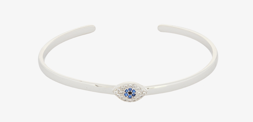 Blue Stone Evil Eye Bracelet Silver Me N U - Me.n.u, transparent png download