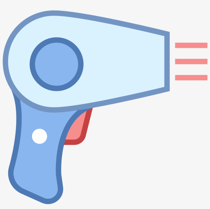 This Icon Is Meant To Represent A Hair Dryer - Hair Dryer, transparent png download