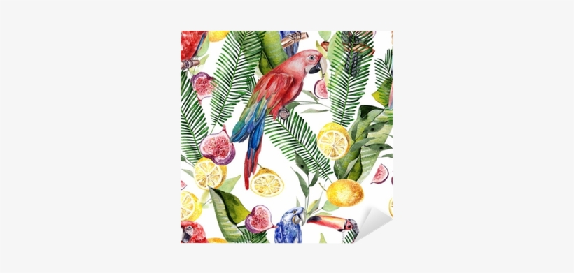 Beautiful Watercolor Seamless, Tropical Jungle Floral - Watercolor Painting, transparent png download