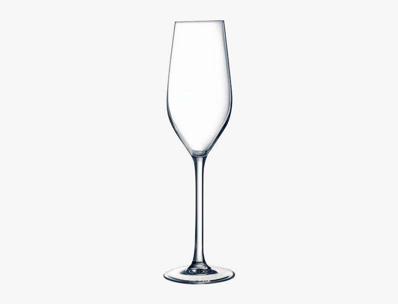 Mineral Champagne Flure Hire - Black And White Wine Glass, transparent png download