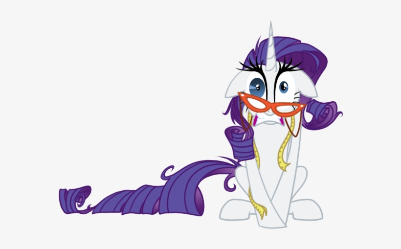 589775 Artist Grievousfan Glasses Measuring Tape Rarity - My Little Pony Stressed, transparent png download