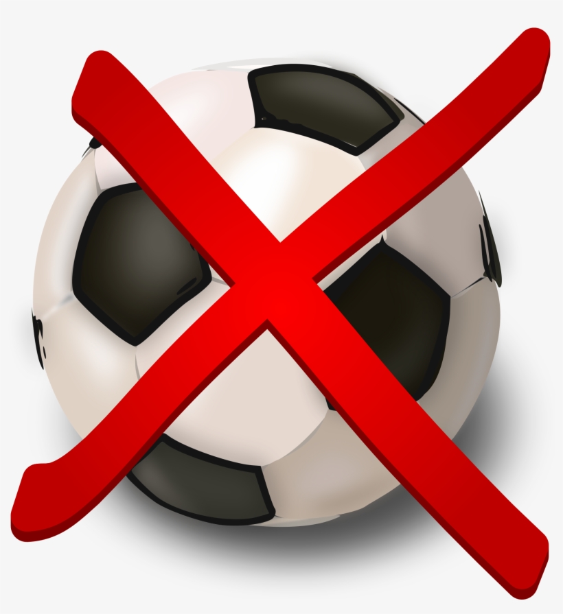 Open - Durchgestrichener Fussball, transparent png download