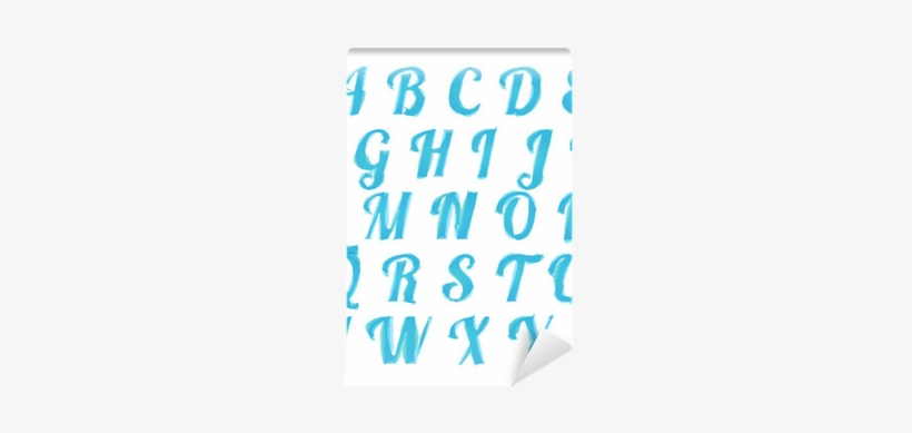 Stylized Watercolor Alphabet Letters, Isolated Wall - Alphabet, transparent png download
