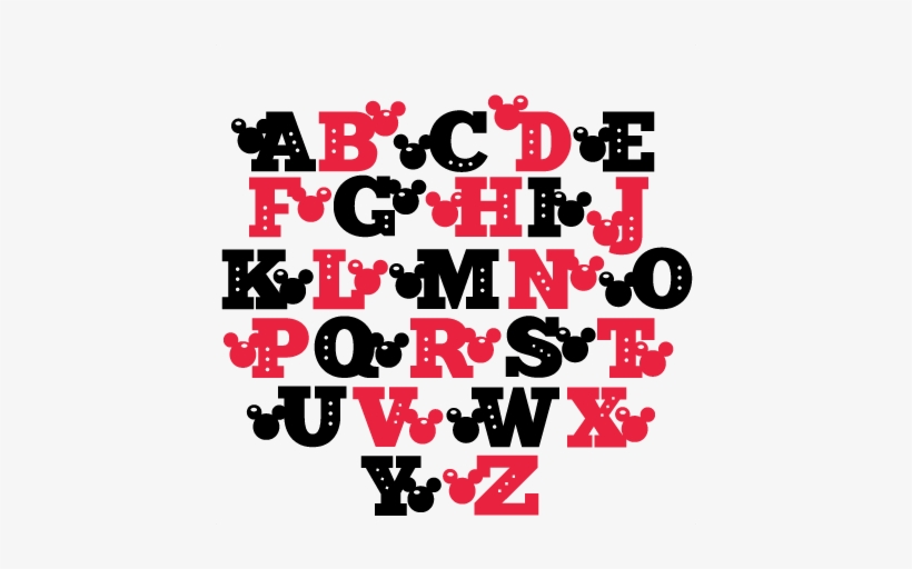 Mouse Uppercase Alphabet Svg Scrapbook Cut File Cute - Cute Alphabet Png Transparent, transparent png download