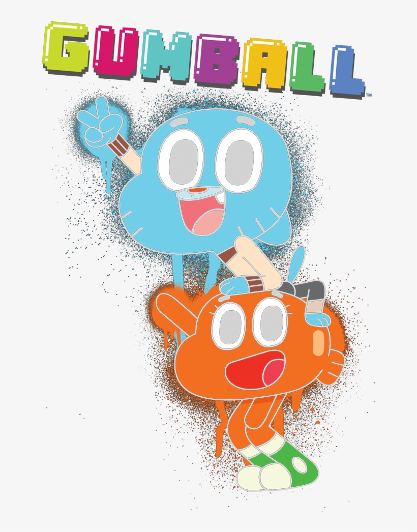 The Amazing World Of Gumball Gumball Spray Youth Hoodie - Amazing World Of Gumball, transparent png download