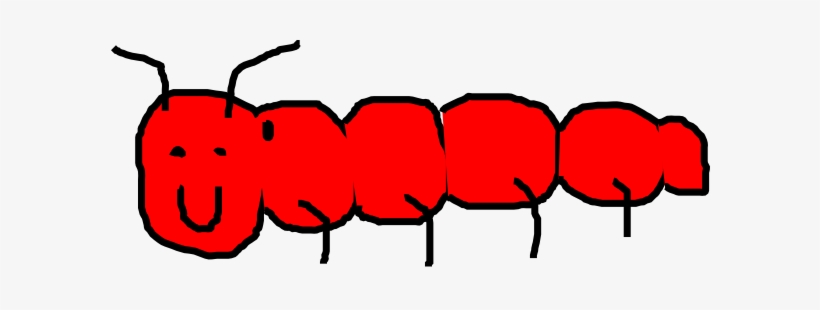 Red Caterpillar Clip Art - Cartoon Picture Of A Brown Caterpillar, transparent png download