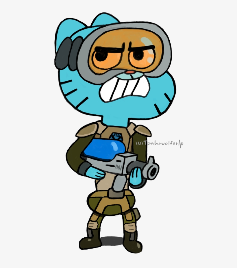 I See Your Splinter Cell Gumball, And I Raise My Xcom - Cartoon, transparent png download