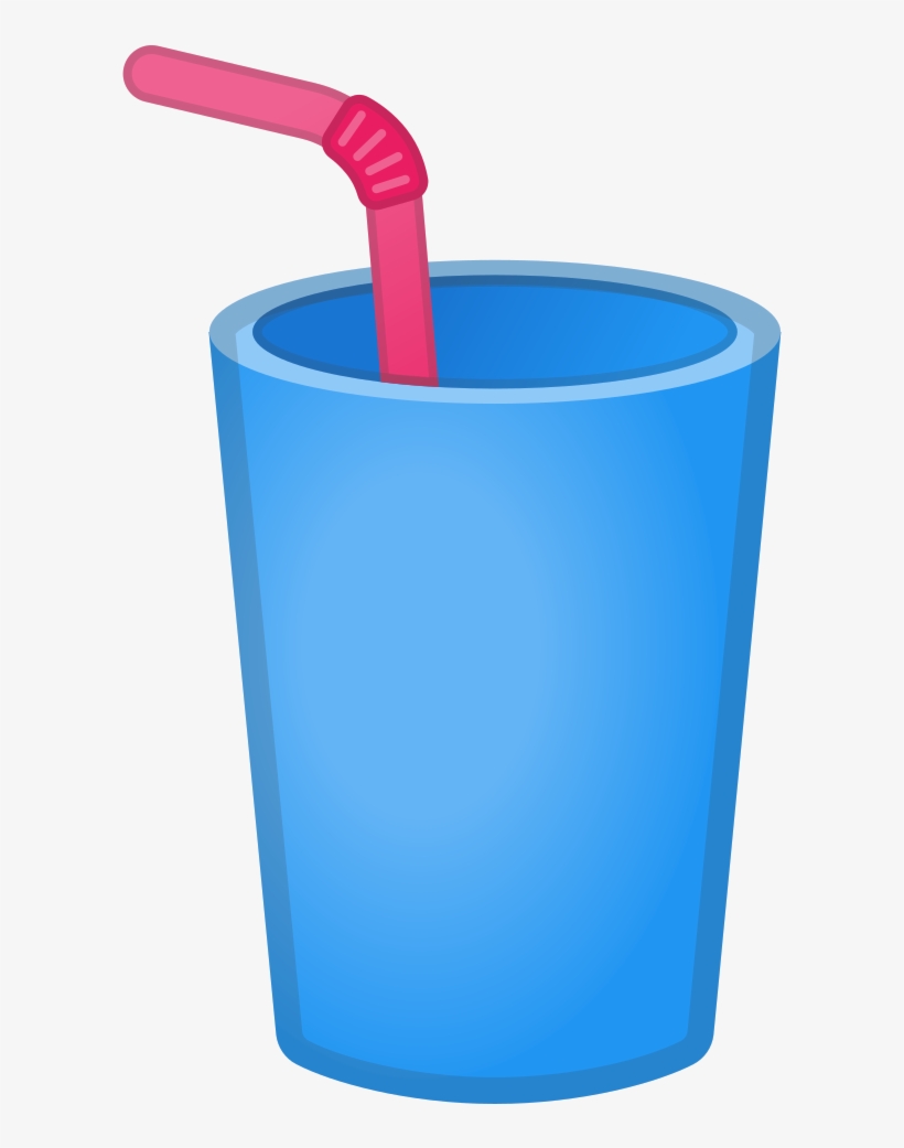 Banner Freeuse Download Cup With Straw Icon - Cup With Straw Emoji, transparent png download