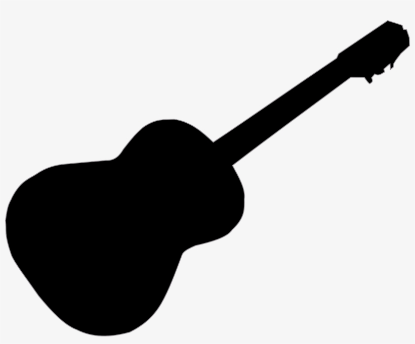 Imagen Gratis En Pixabay - Silueta De Una Guitarra, transparent png download
