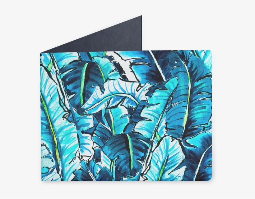 Carteira Watercolor Banana Palm Leaf De Marta Barragán - Modern Art, transparent png download