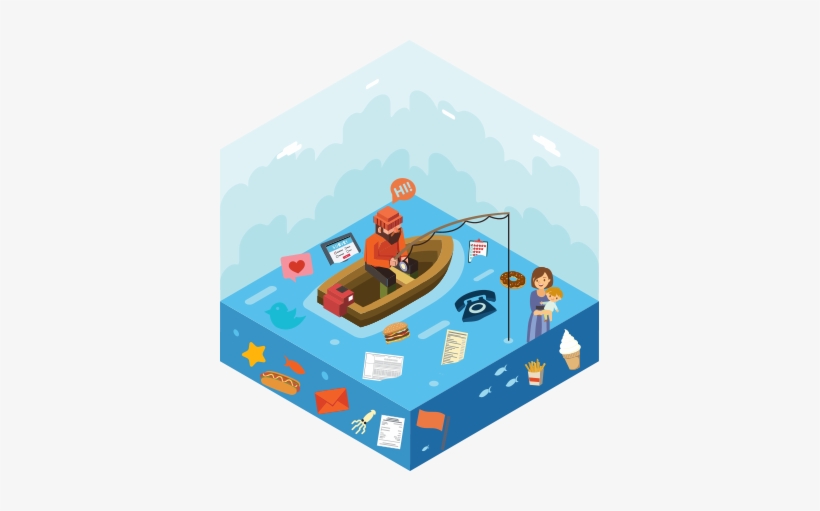 As More Data Is Added To The Lake, It Grows - Data Lake Illustration, transparent png download