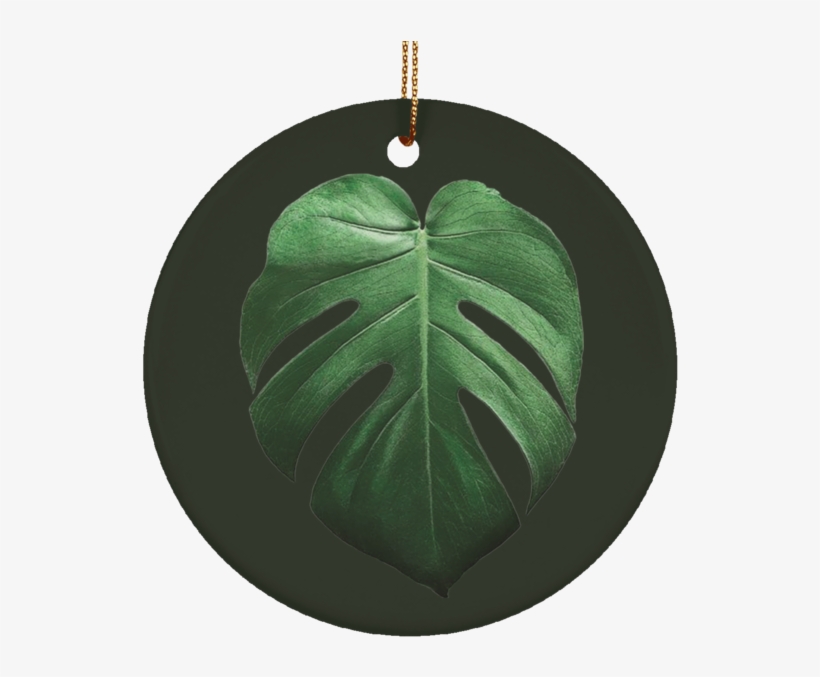 Monstera Deliciosa Ceramic Tropical Leaf Ornament - Saskia Van Uylenburgh, transparent png download