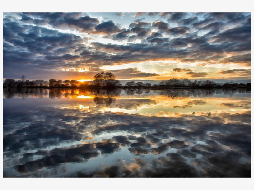 Medium Image - Stormy Sky With Sunset, transparent png download