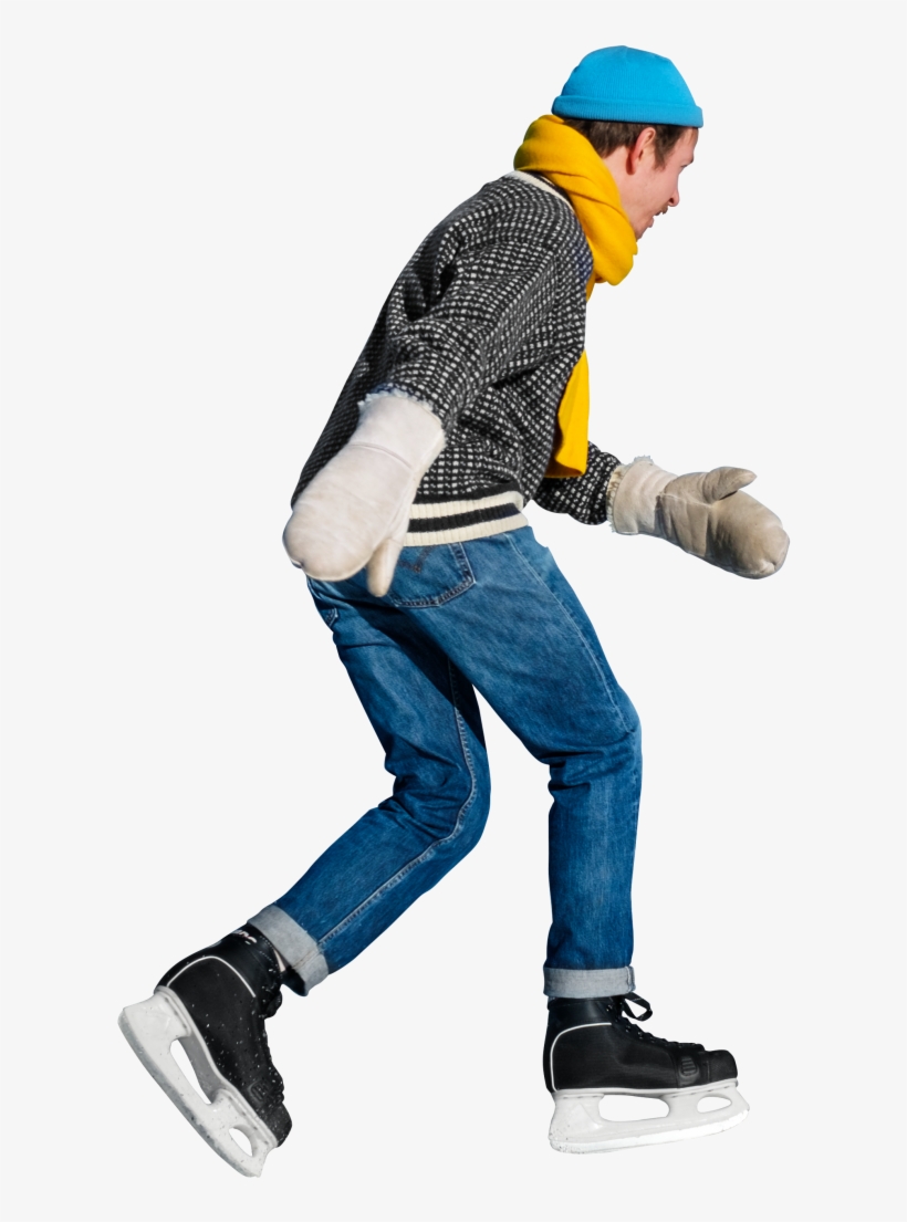 Free Png Ice Skating On Lake Vanern Png Images Transparent - People Ice