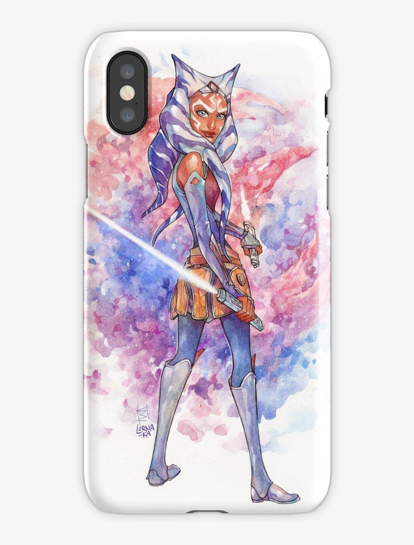 Swr Fulcrum Iphone X Snap Case - Ahsoka Tano Drawing, transparent png download