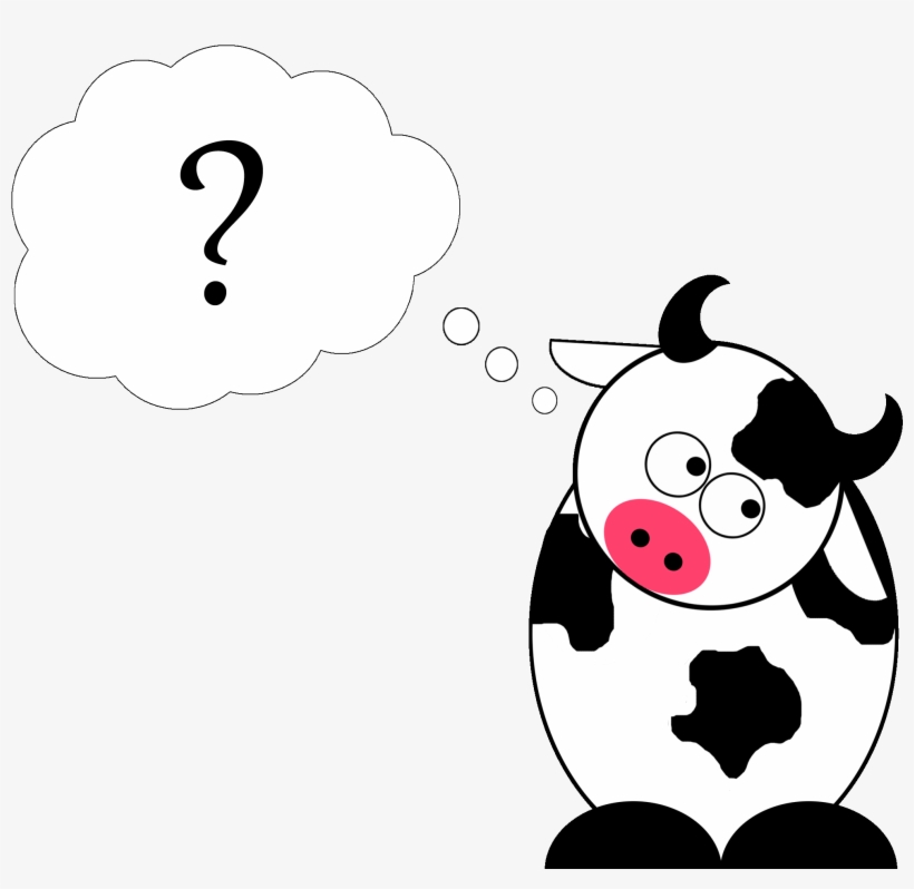 Confused-cow - Image May Contain: Text, transparent png download