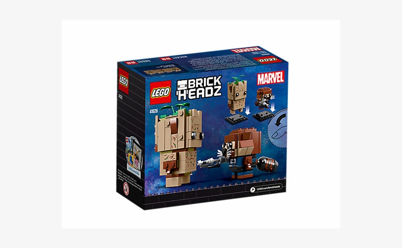 Recommended Stories - Rocket And Groot Brickheadz, transparent png download