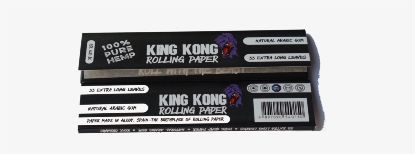 King Kong King Size Slim Papers - King Kong, transparent png download