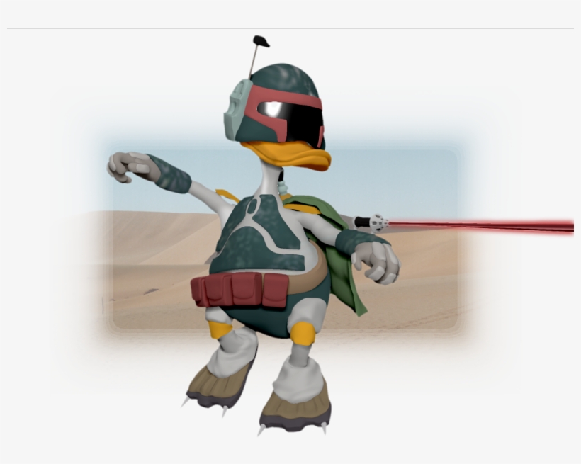 Star Wars Boba Fett Clipart - Boba Fett Donald Duck, transparent png download