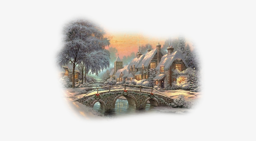 Tubes Paysages Hiver - Imac 21.5 Desktop Christmas, transparent png download