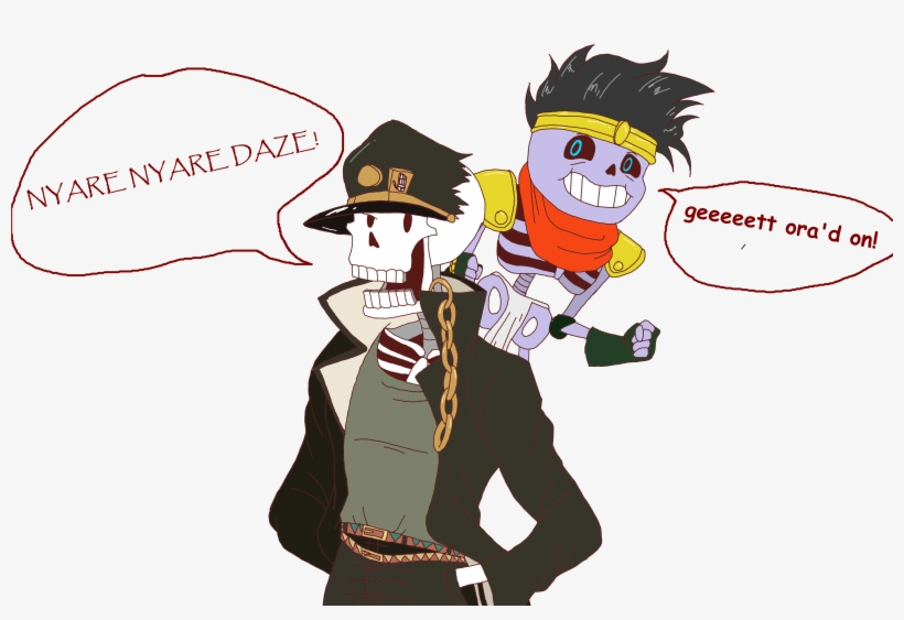 Nyare Nyare Daze Qeeeeett Ora'd - Jojo Undertale, transparent png download