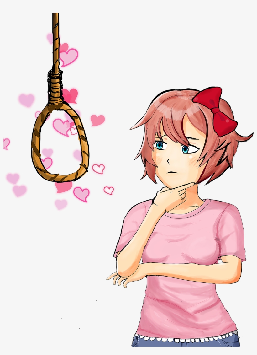 View Samegoogleiqdbsaucenao Sayori , - Cartoon, transparent png download