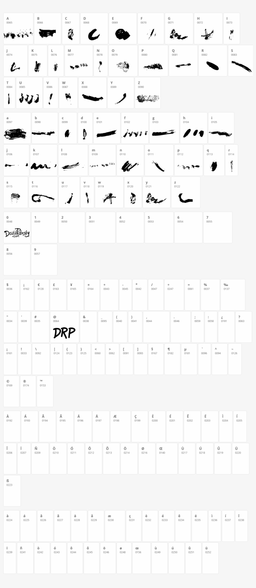 Brush Stroke Of Genius Character Map - Number, transparent png download
