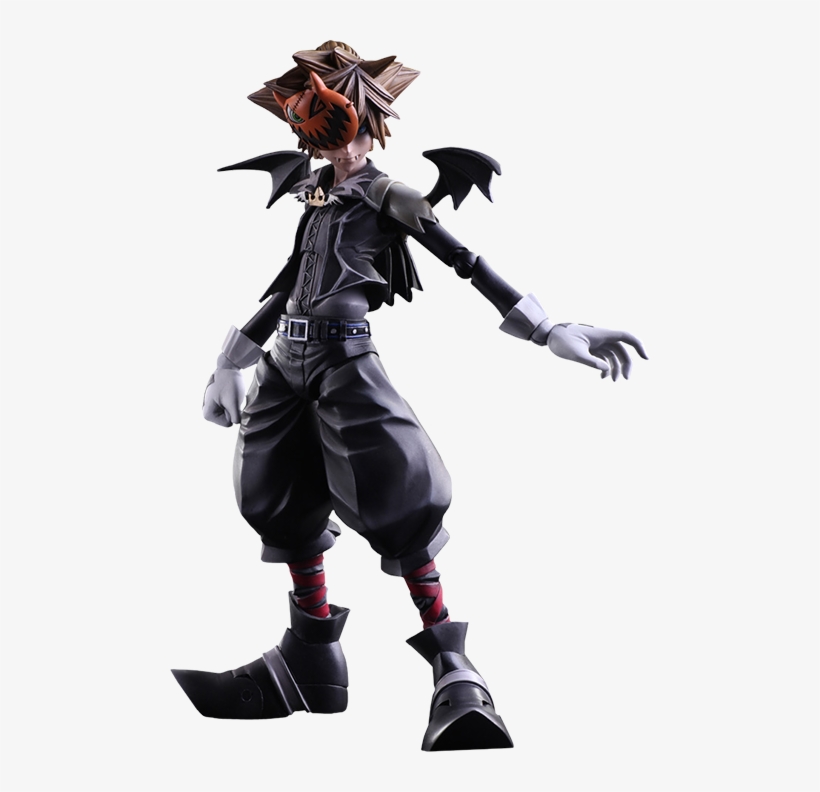 Disney Collectible Figure Sora Halloween Town Version - Square Enix Kingdom Hearts Ii Sora Play Arts Kai Action, transparent png download