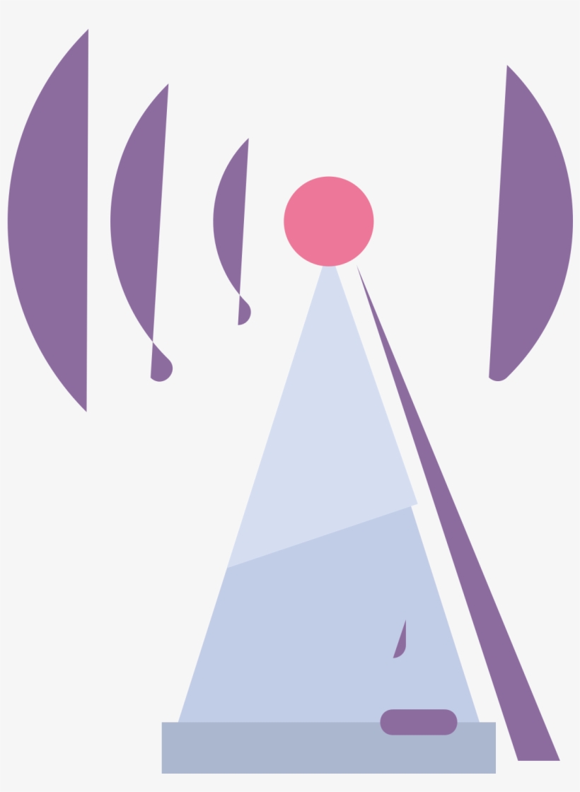 Radio Tower Icon - Triangle, transparent png download