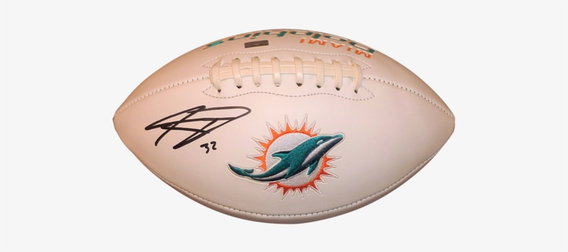 Kenyan Drake Autographed Miami Dolphins Logo Football - Bob Griese Autographed Football - Logo Psa Dna, transparent png download