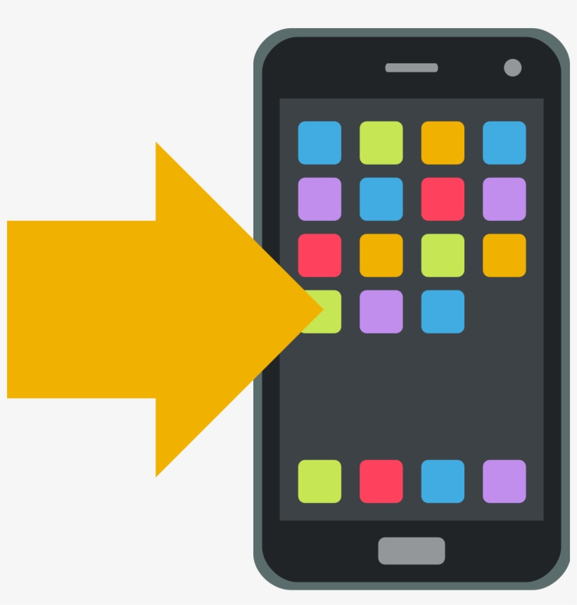 File - Emojione 1f4f2 - Svg - Cell Phone Emoji Png, transparent png download