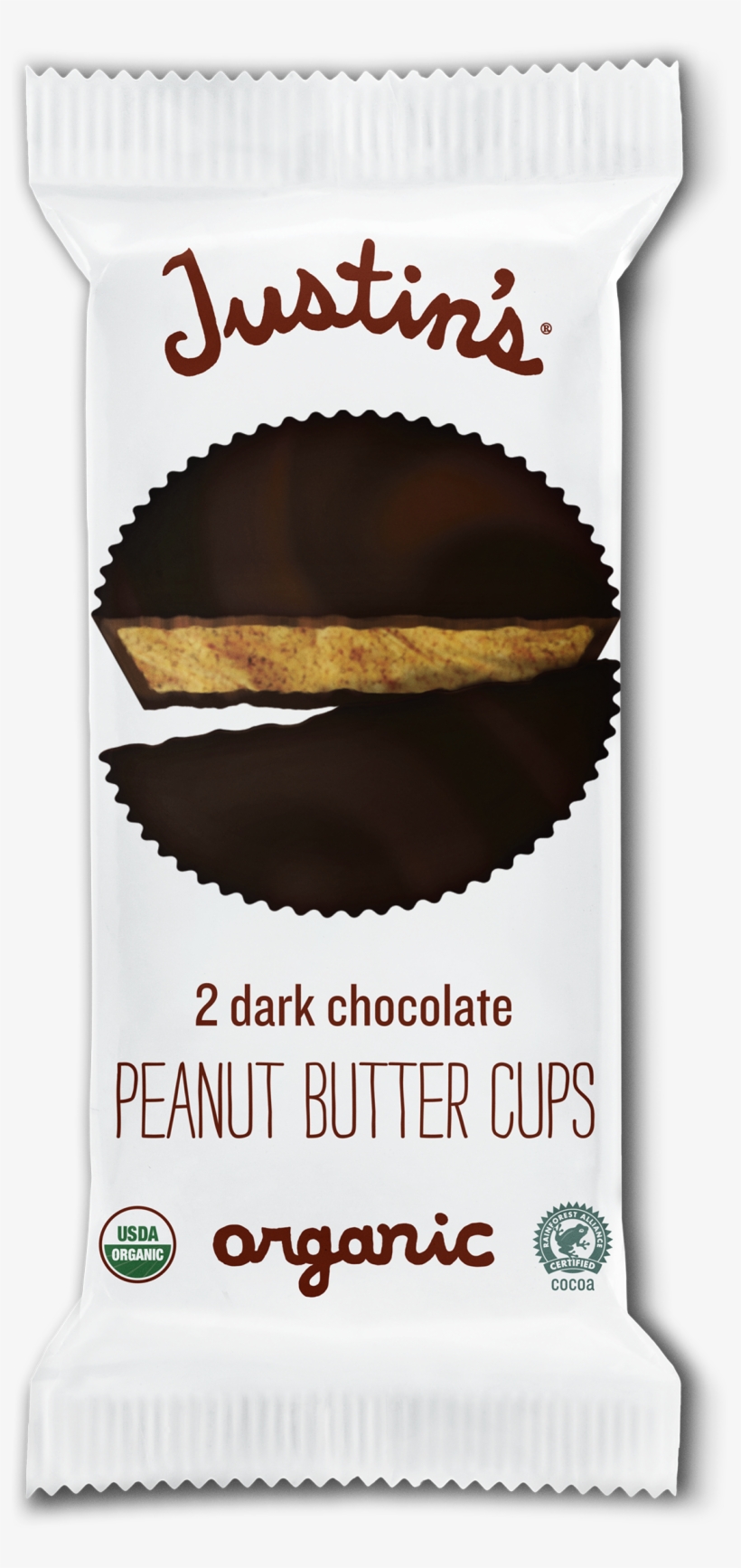 Justin's Dark Chocolate Peanut Butter - Justin's Cashew Butter Cups, transparent png download