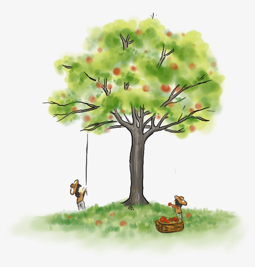 Grasa Gris Sobre Árboles,el Día Del Trabajo,elementos - Illustration, transparent png download
