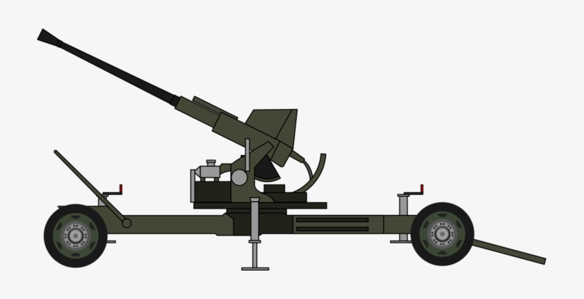 Artillery Cannon Bofors 40 Mm Gun Firearm - Artillery Clipart, transparent png download