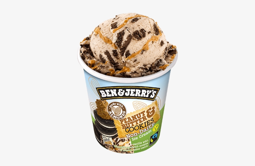 Peanut Butter & Cookies Pint - Peanut Butter Cookies Ben And Jerry's, transparent png download