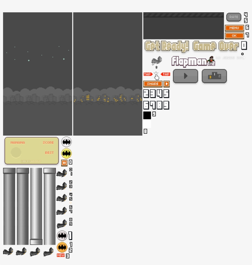 2 Mod For Flappy Bird - Atlas Png Flappy Bird, transparent png download