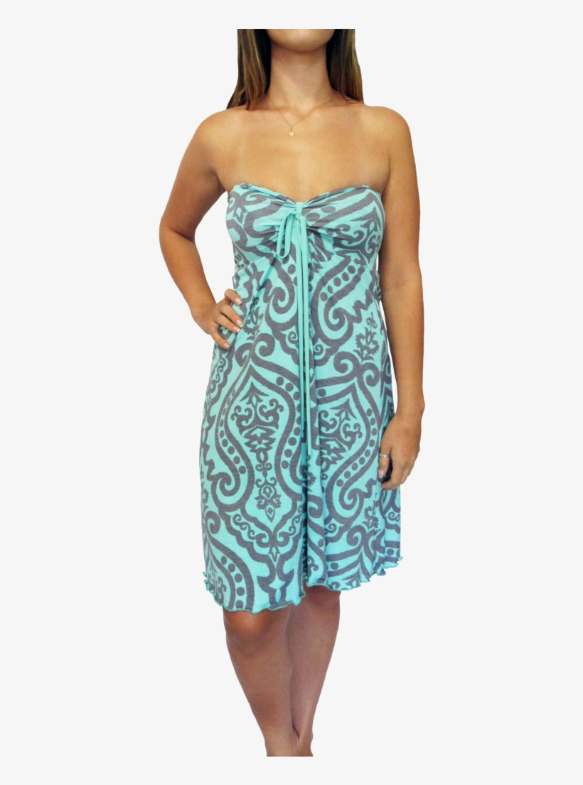 Beyond The Sea Maui Tube Dress Skirt - Pantalons Élastiques Imprimés À Larges Jambes - Pink, transparent png download