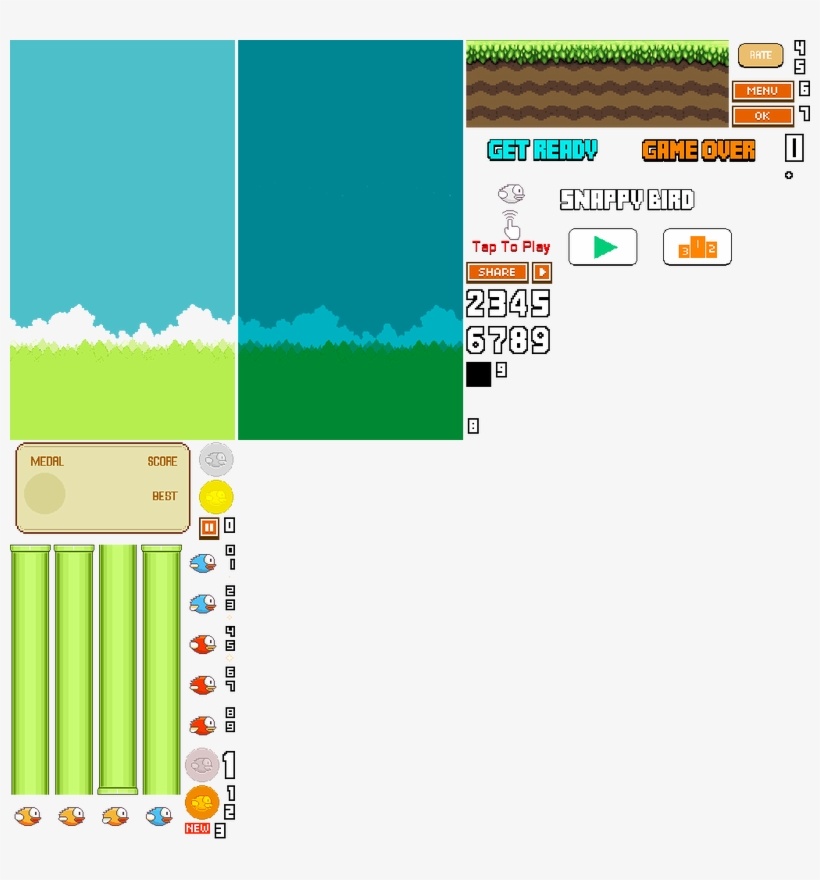 I Create 70% From All The Mods - Flappy Bird Atlas Png, transparent png download