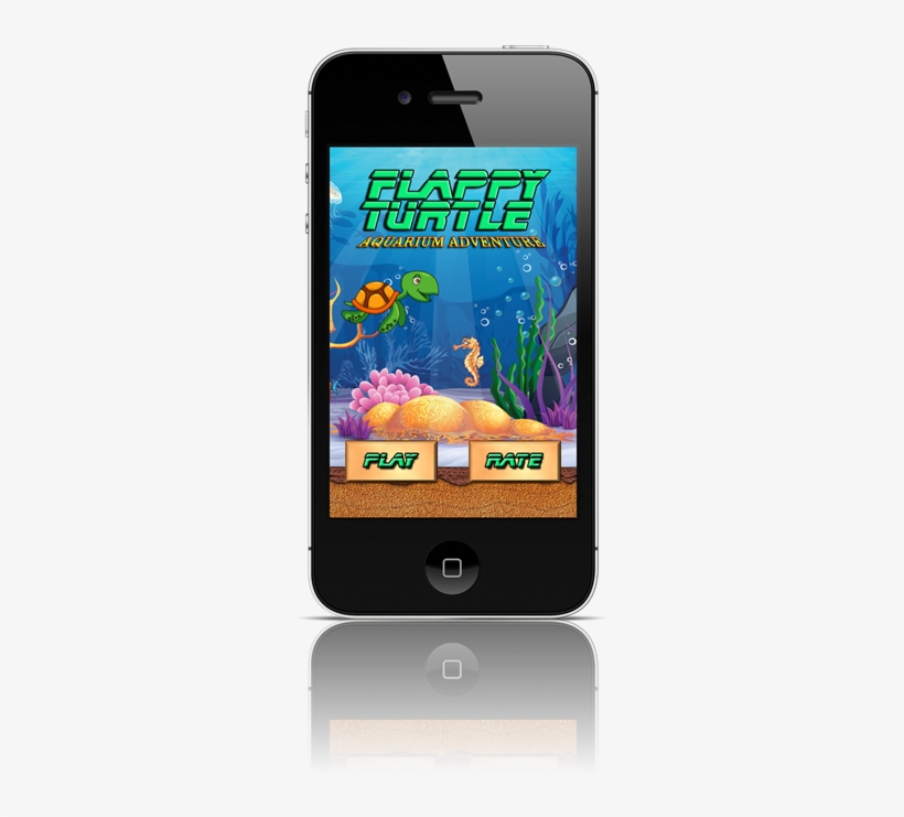 Iphone With Flappy Turtle - Iphone, transparent png download
