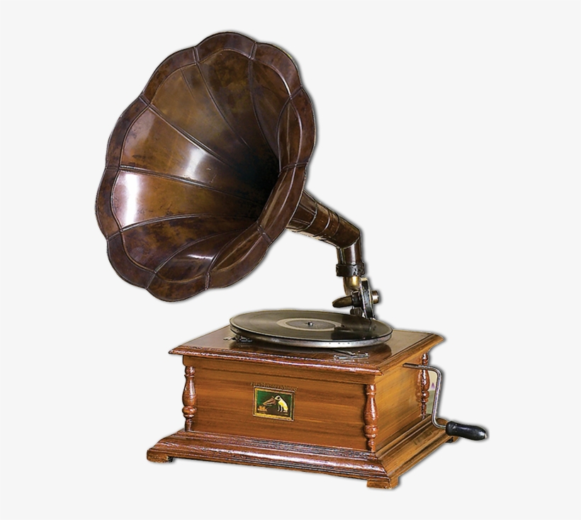 Phonograph - Benzara Wood And Metal Gramophone, transparent png download