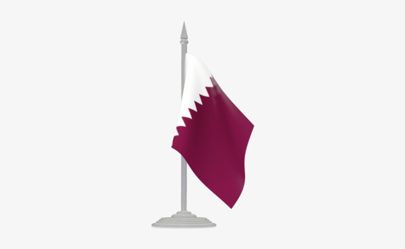 Qatar Flag Png Pic - Costa Rica Flag Pole, transparent png download