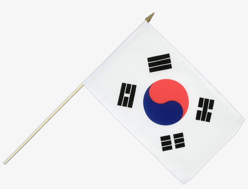 Stick Included For Flag-waving - South Korean Flag Png, transparent png download