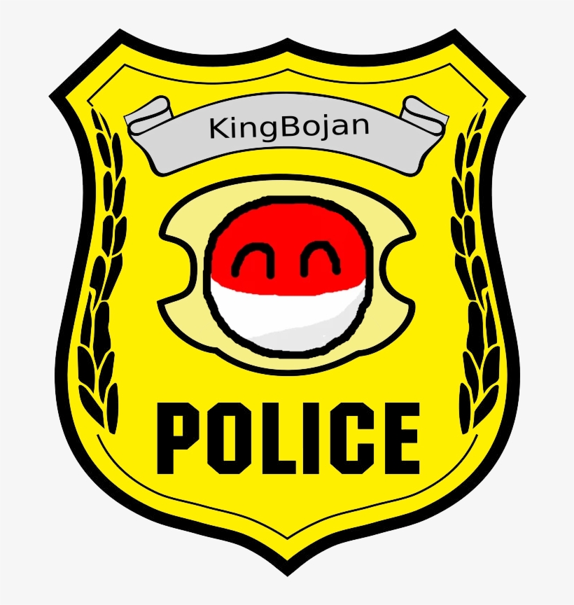 Police Badge Kingbojan - Police Badge Coloring Sheets, transparent png download