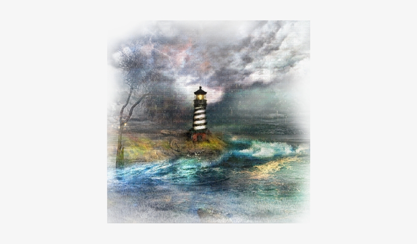 Soave Background Transparant Summer Sea Lighthouse - Deviantart Dark Dark Dark Night Lighthouse Half Moon, transparent png download