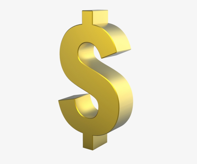 Share This Image - Dollar Sign Png Gold, transparent png download