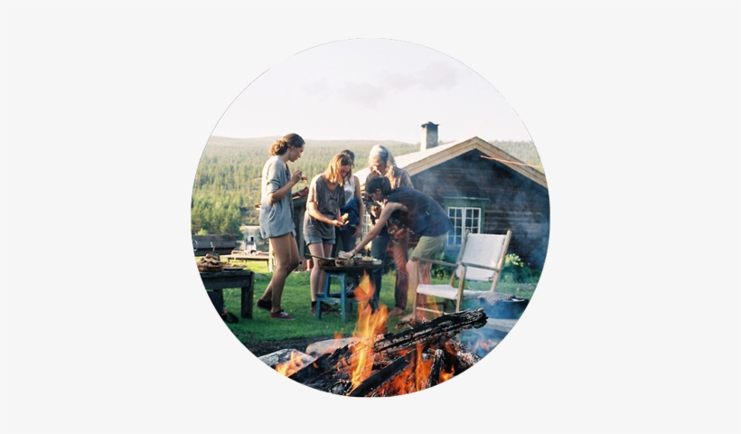 Round Tag - Campfire, transparent png download