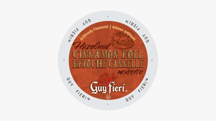 Guy Fieri Hazelnut Cinnamon Roll Flavored Coffee Single - Guy Fieri Hazelnut Cinnamon Roll, Single Serve Cups, transparent png download