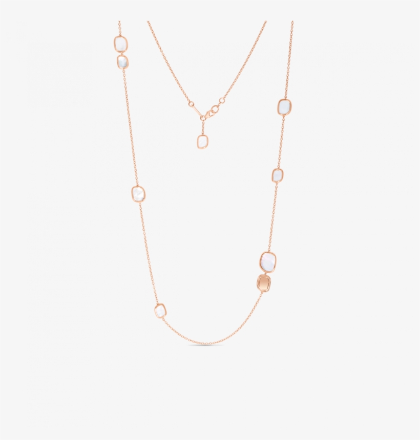 Roberto Coin Station Necklace With Mother Of Pearl - Necklace, transparent png download