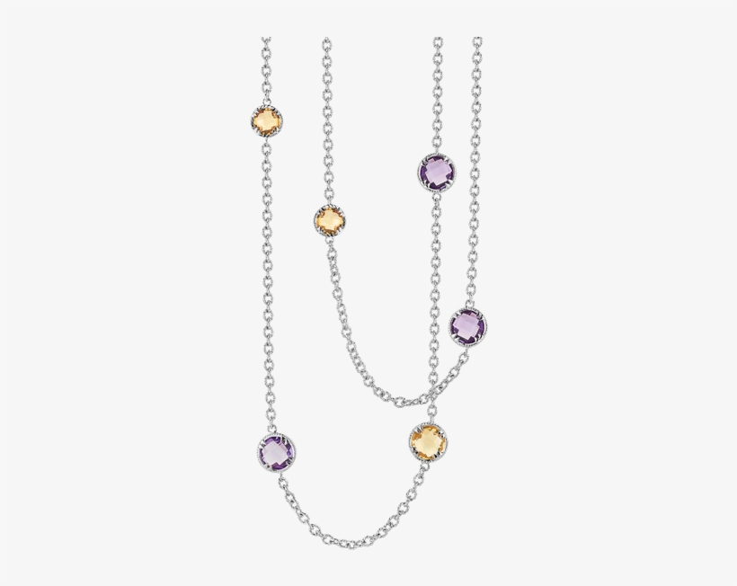 Delatori Citrine And Amethyst Necklace - Friendship Necklace, transparent png download